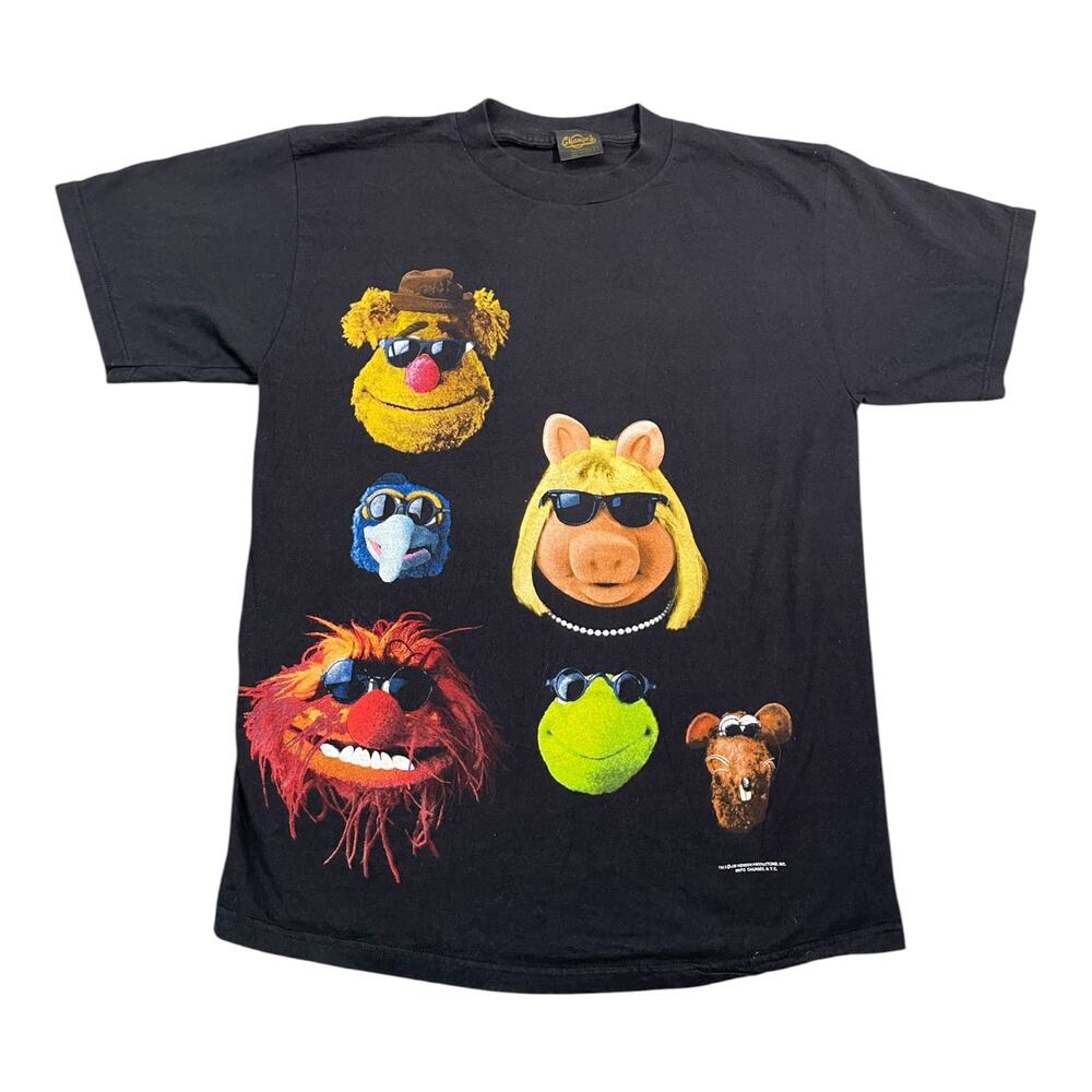 Vintage 1990s The Muppets Black Out Shadow T-Shirt